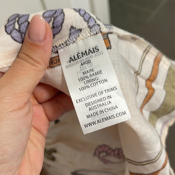 Alemais Ships Ahoy Tiered Midi Dress with cutouts. - Picture 6 of 9